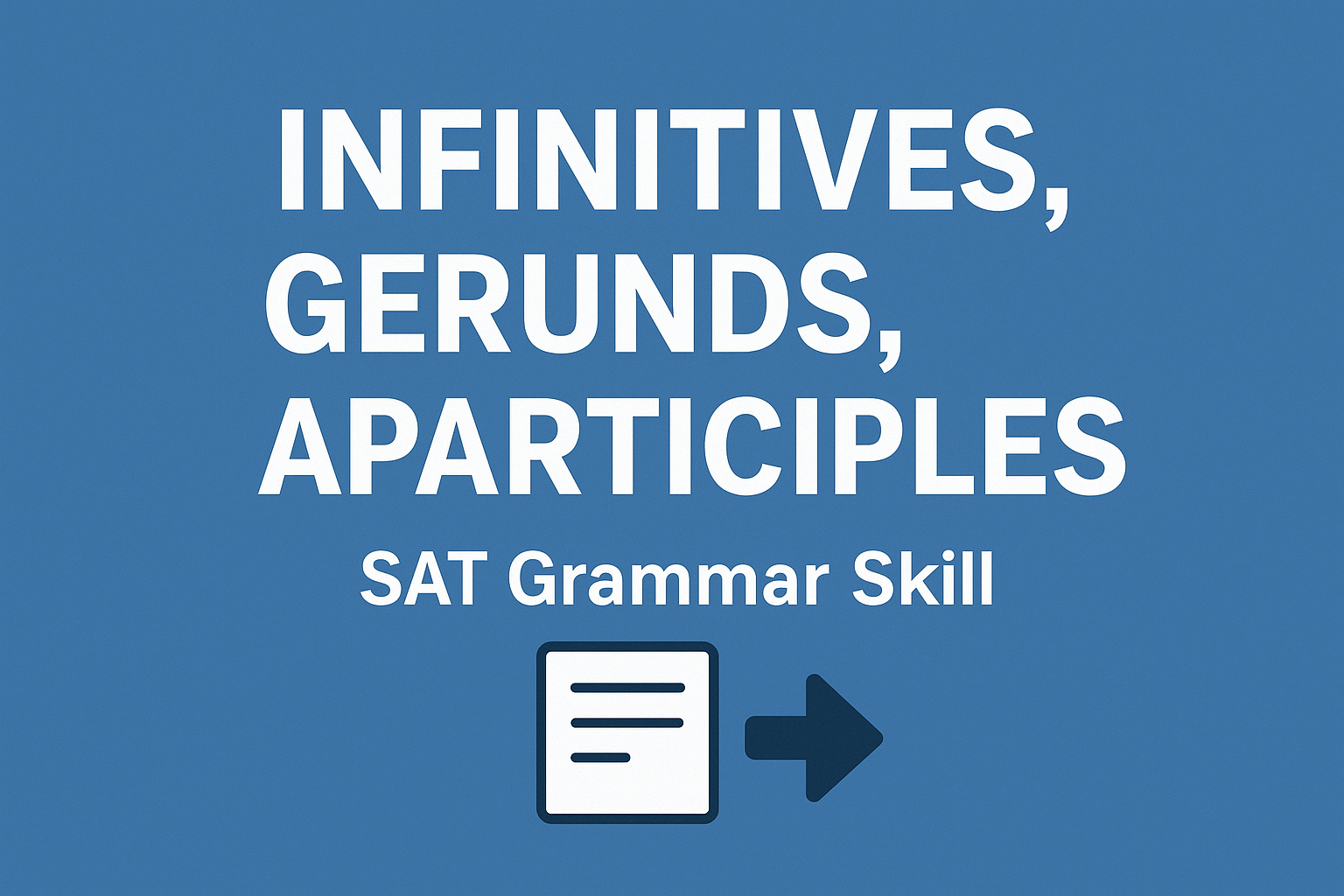 Mastering “Infinitives, Gerunds, And Participles” for SAT Success